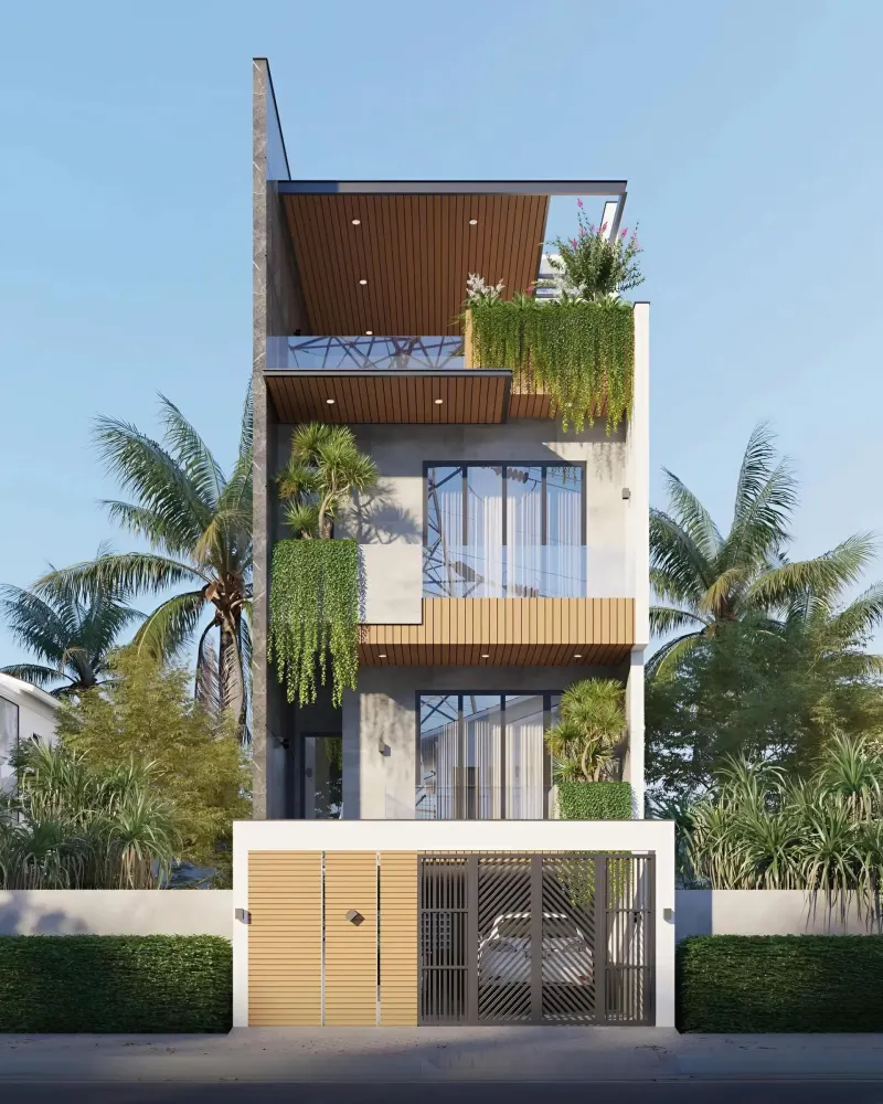 Kiến trúc Nhà Phố: Đỉnh Cao Thẩm Mỹ Modern Tropical & Tiện Nghi Hiện Đại